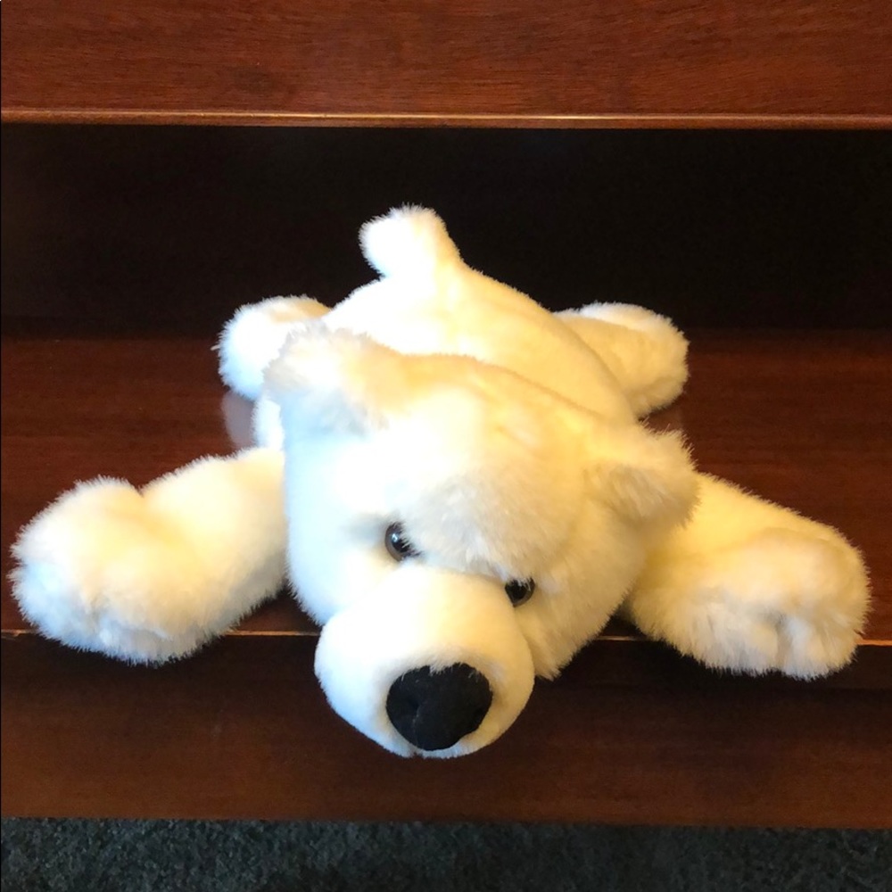 White polar bear plush